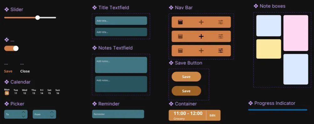 UI Primitive Token Elements