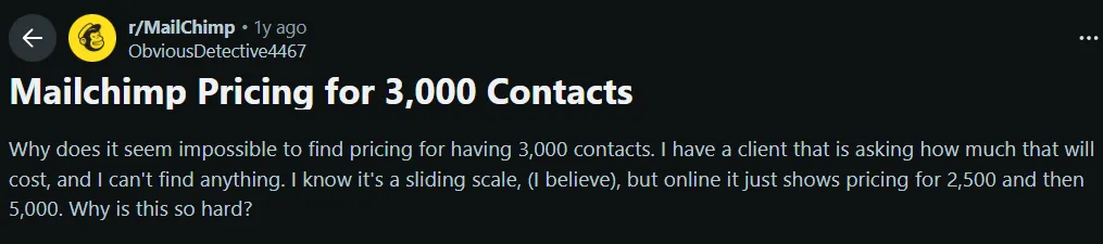 Pricing confusion