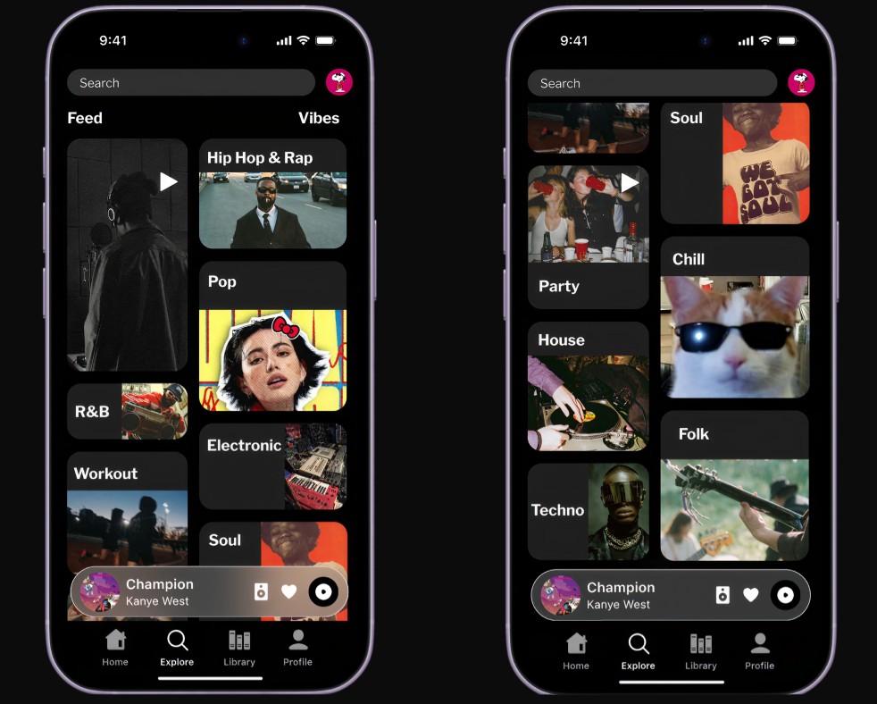 Explore Screen Redesign