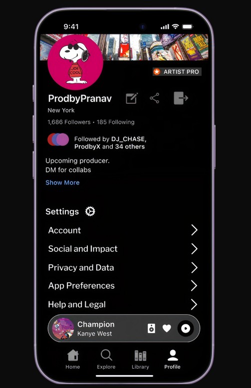 Profile Screen Redesign