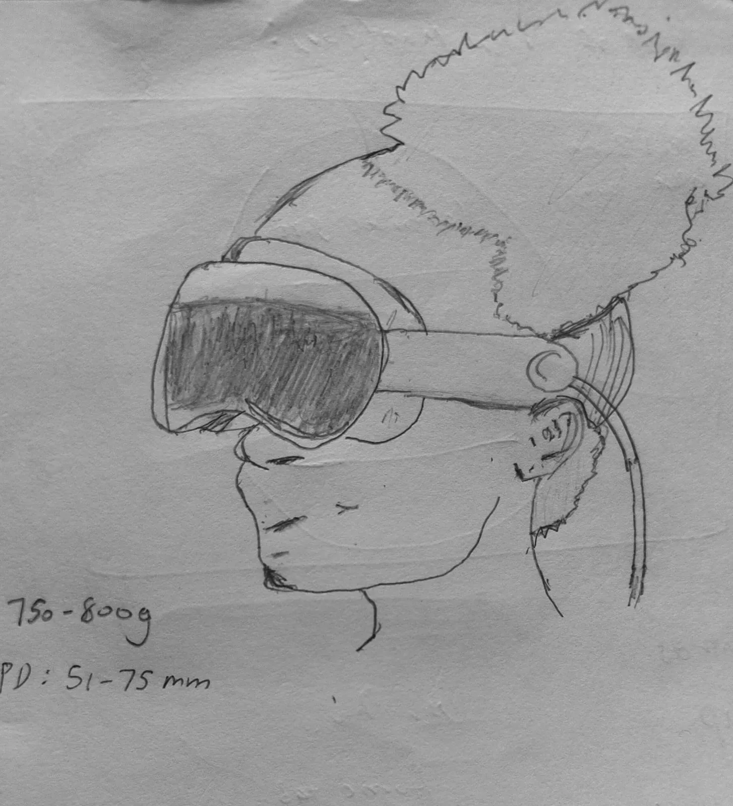 Apple Vision Pro sketch