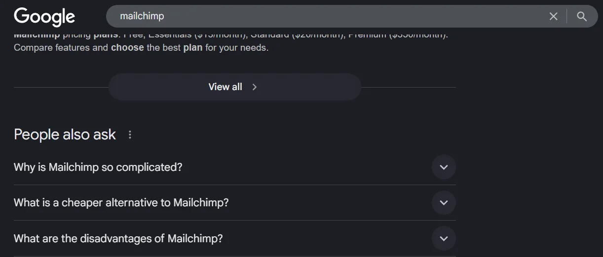 Pricing confusion example 5